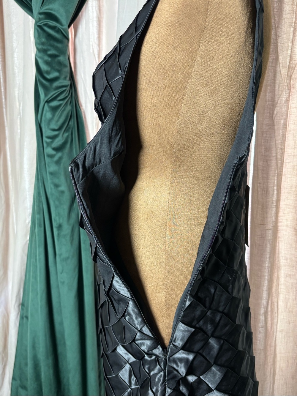 Zara Black Textured Mini Dress - Picture 5 of 10